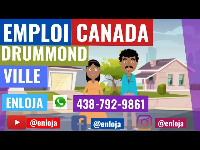 Video thumbnail for 🔵EMPLOI À DRUMMONDVILLE AU CANADA 🇨🇦.