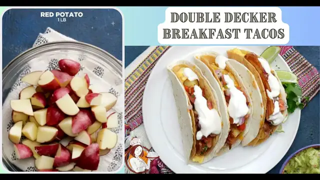 Video thumbnail for Double Decker Breakfast Tacos