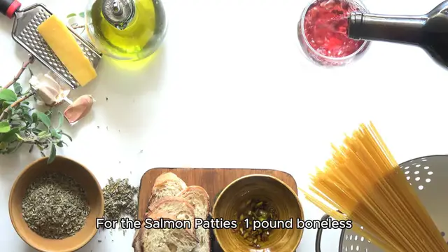 Video thumbnail for salmon burger recipe