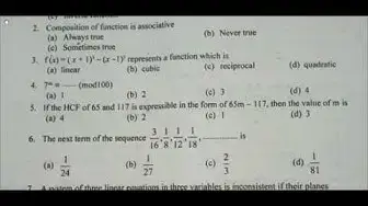 Video thumbnail for 10th Maths First Mid Term Question Paper 2019-20 | Tirunelveli District | English Medium