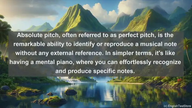 Video thumbnail for Absolute pitch in science  definition and examples