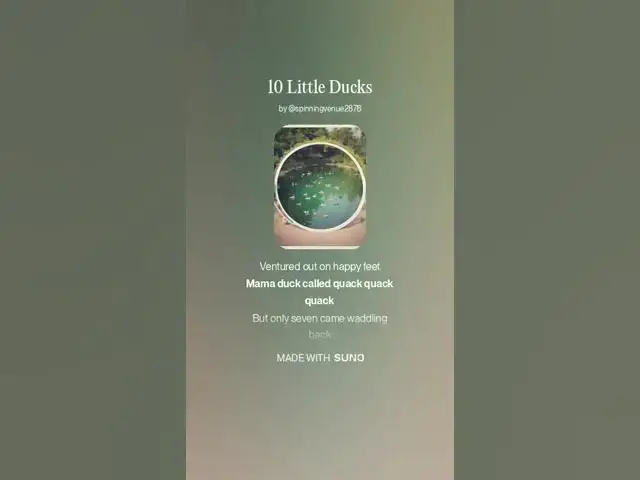 Video thumbnail for 10 Little Ducks