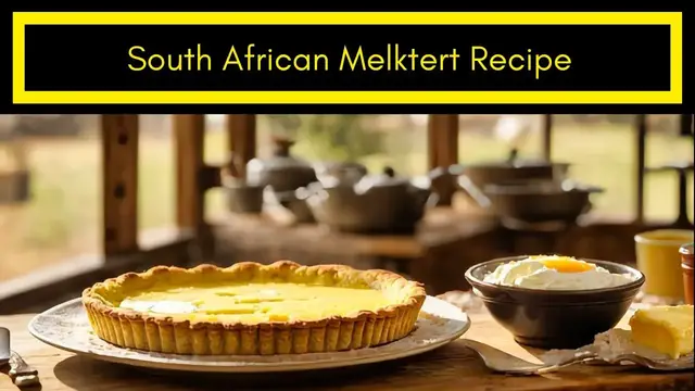 Video thumbnail for South African Melktert  Recipe