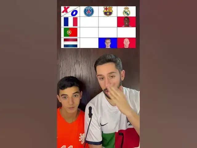 'Video thumbnail for Footy tic-tac-toe (Country) #france #football #realmadrid #barcelona #psg #portugal #football'