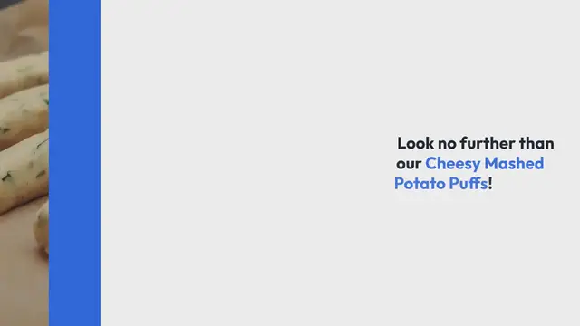 Video thumbnail for Cheesy Mashed Potato Puffs