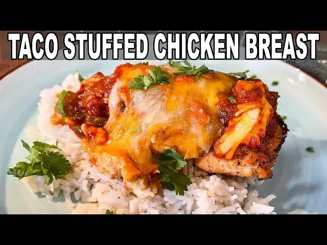 Video thumbnail for TACO STUFFED CHICKEN BREAST Easy Weeknight Meal