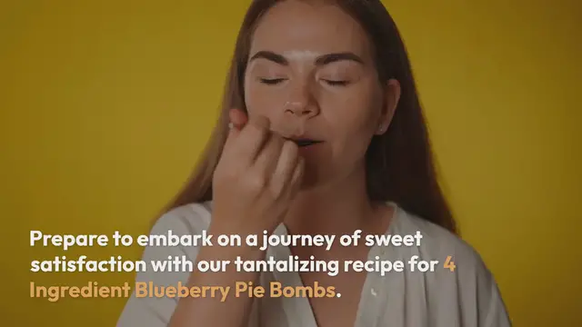 Video thumbnail for 4 Ingredient Blueberry Pie Bombs