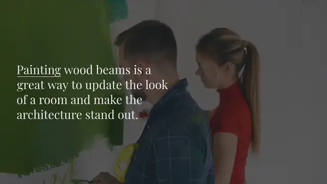 Video thumbnail for Can you paint wood beams on ceiling?