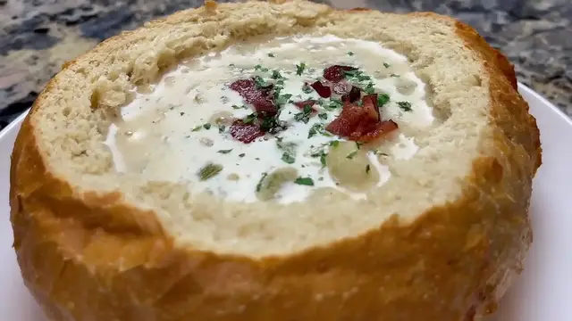 'Video thumbnail for Clam Chowder Recipe ¦ Delicious, Creamy And heartwarming Soup (720p 60fps)'