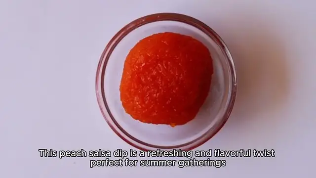 Video thumbnail for peach salsa dip recipe