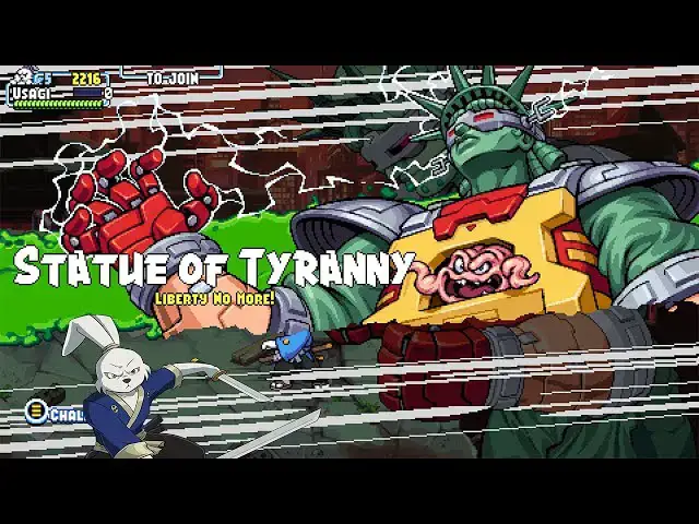 Video thumbnail for TMNT: SHREDDER'S REVENGE (STATUE OF TYRANNY FIGHT) (USAGI YOJIMBO)