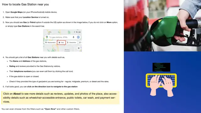 Video thumbnail for Find Nearest Gas Station using Google Map App on your Phone