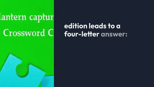 Video thumbnail for Magic lantern capturing a tribe Crossword Clue Answers on September 29, 2024