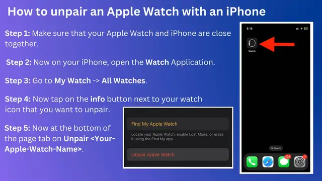 Video thumbnail for How to unpair an Apple Watch with an iPhone