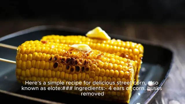 Video thumbnail for street corn recipe