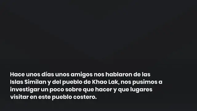 Video thumbnail for Que hacer en Khao Lak: Mucho más que la puerta a las Islas Similan