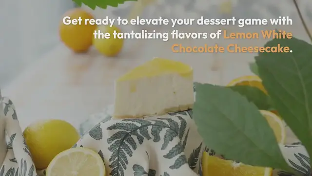 Video thumbnail for Lemon White Chocolate Cheesecake