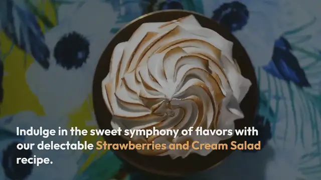 Video thumbnail for Strawberries and Cream Salad