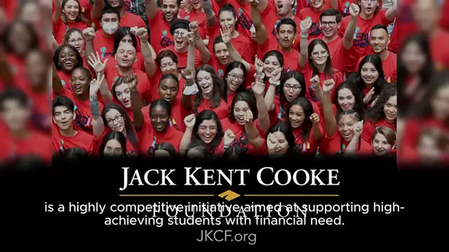 Video thumbnail for Jack Kent Cooke Foundation Scholarship