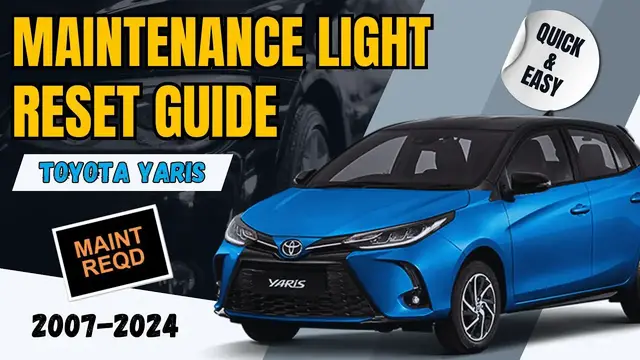 Video thumbnail for Never Visit the Mechanic Again: DIY 2007-2024 Toyota Yaris Oil Maintenance Light Reset Guide!
