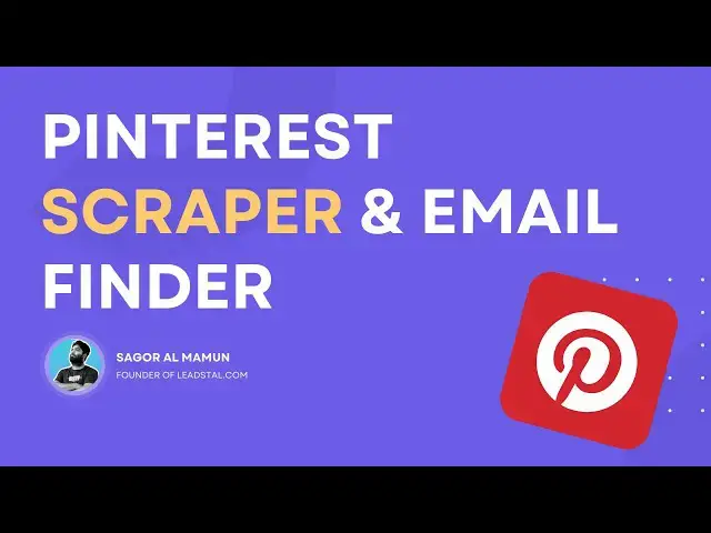 Video thumbnail for Pinterest Scraper & Email Finder Tutorial | LeadStal