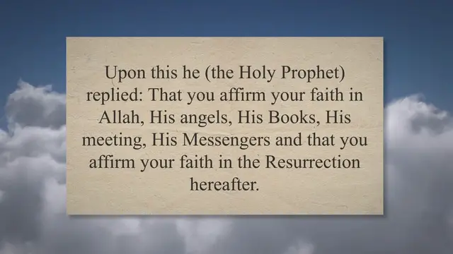 'Video thumbnail for What is Al-Iman (Faith)? Explaining Its Characteristics'