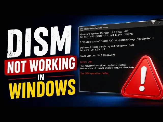 Video thumbnail for DISM not working in Windows 11