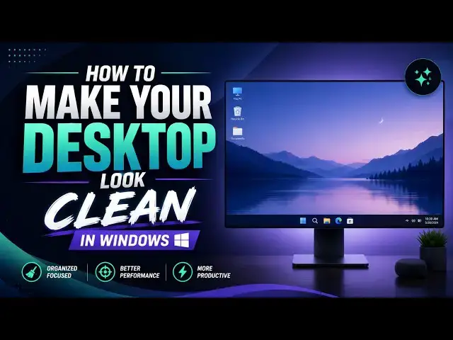 Video thumbnail for How to make your Desktop look clean in Windows 11