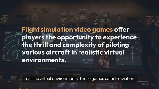 Video thumbnail for Flight Simulation Video Games