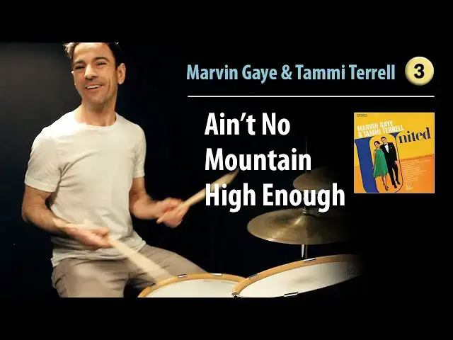 'Video thumbnail for "Ain't No Mountain High Enough" - Marvin Gaye & Tammi Terrell | Drum Cover | Drum Lessons'