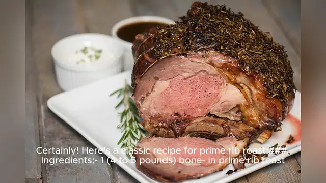 Video thumbnail for prime rib roast recipe