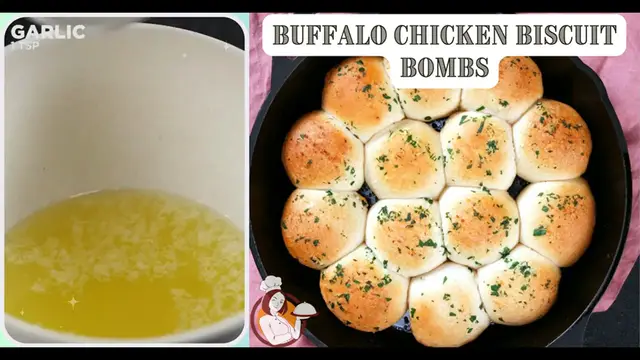 Video thumbnail for Buffalo Chicken Biscuit Bombs