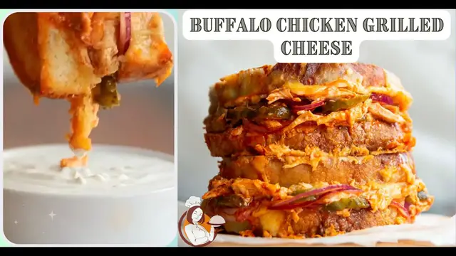 Video thumbnail for Buffalo Chicken Grilled Cheese