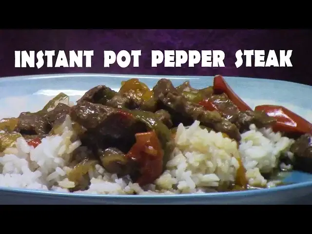 Video thumbnail for INSTANT POT PEPPER STEAK RECIPE