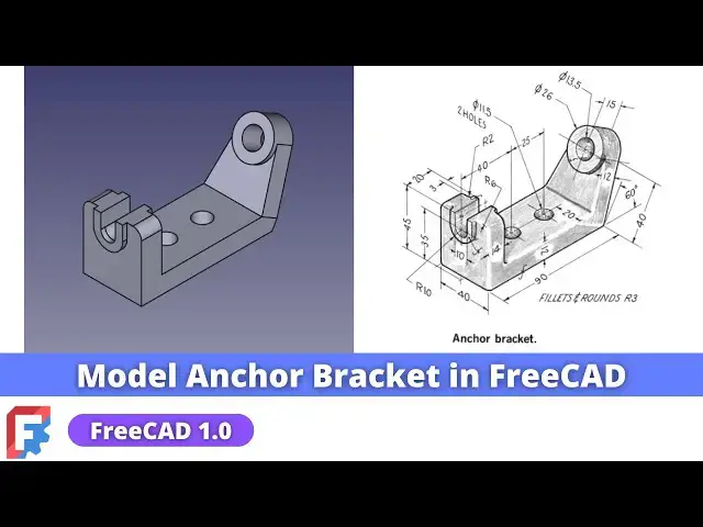 'Video thumbnail for Model Anchor Bracket in FreeCAD | FreeCAD Tutorial | Mechnexus |'