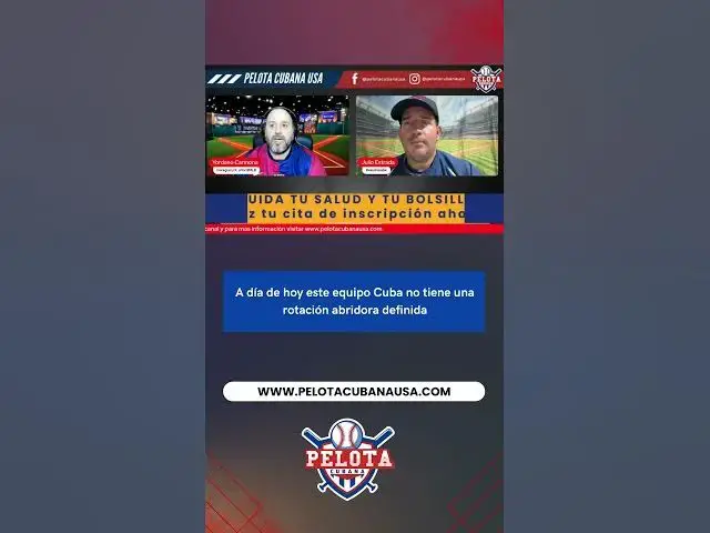 Video thumbnail for A día de hoy este equipo Cuba no tiene una rotación abridora definida