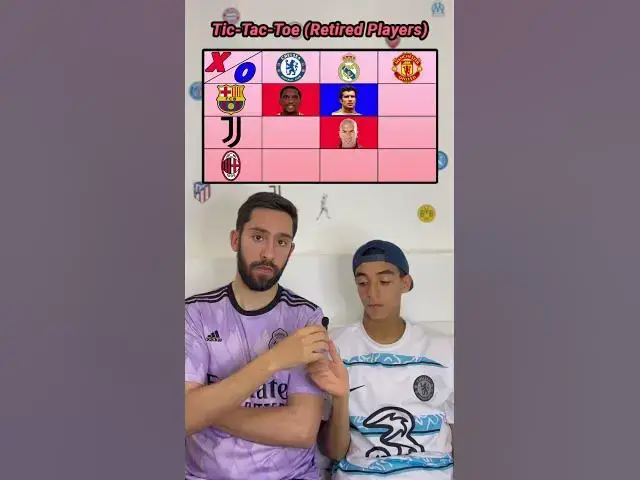 'Video thumbnail for Tic-Tac-Toe (Retired Players) #tictactoe #football #challenge #realmadrid #chelsea #barcelona'