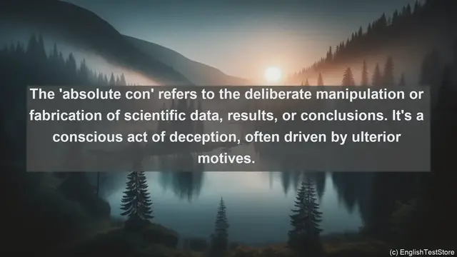 Video thumbnail for Absolute con in science  definition and examples
