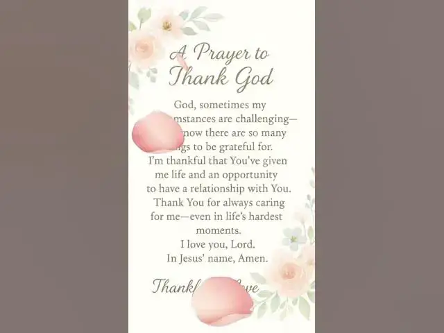 Video thumbnail for Prayer to Thank God #loveuponjesus #powerfulprayer #thankfullylove