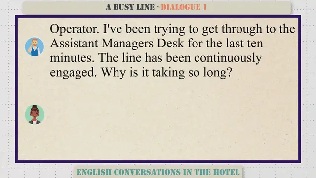 Video thumbnail for A Busy Line