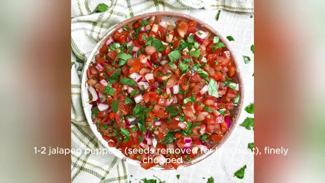 Video thumbnail for homemade salsa recipe
