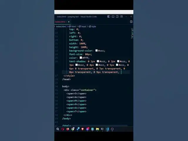 Video thumbnail for Creating Jumping Text Animation with HTML and CSS | Webmaster Samrat | Samrat Raihan