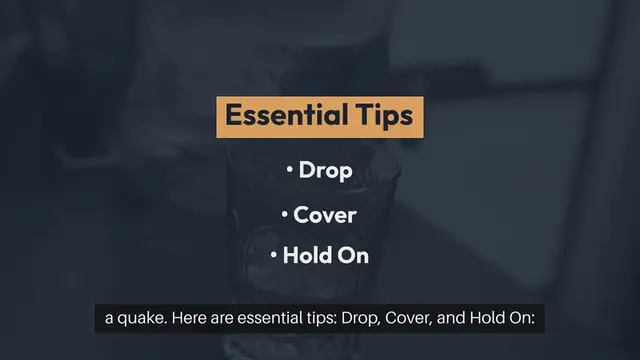 'Video thumbnail for Earthquake Safety Tips for Families'