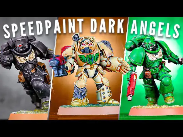 'Video thumbnail for SPEEDPAINT Dark Angels: All 3 Armours!'