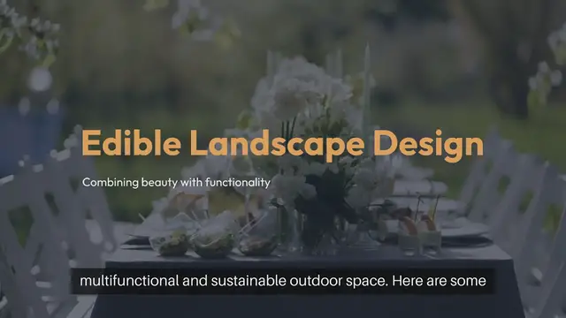 Video thumbnail for Edible Landscape Design Ideas