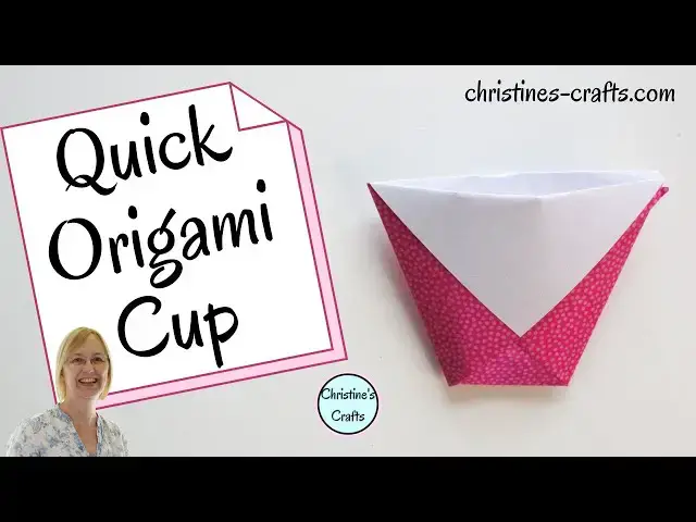 Video thumbnail for EASY ORIGAMI CUP : Make it in 30 seconds and use it! Great for beginners and kids.