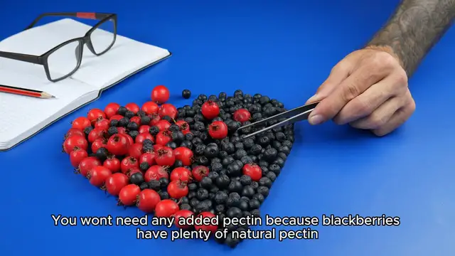 Video thumbnail for blackberry jam recipe