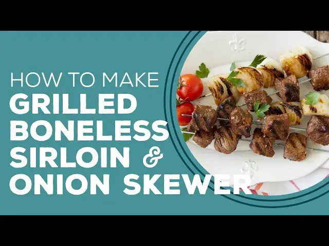 Video thumbnail for Blast from the Past: Grilled Boneless Sirloin & Onion Skewer Recipe | Steak Kebab Ideas