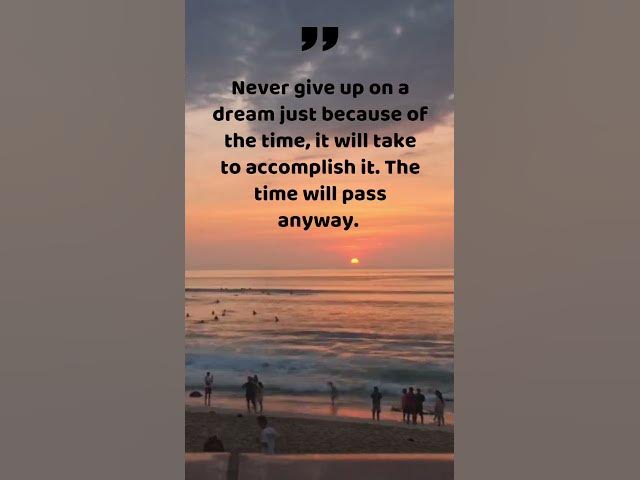 Video thumbnail for Don't give up keep pushing