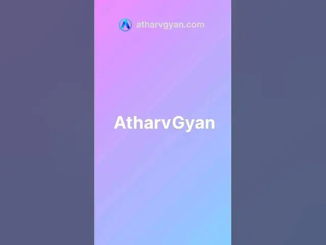 Video thumbnail for 🔑 Unlock the Door to Development with DSA in 2023 🔑  atharvgyan.com #technology #learn #programming